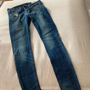 RAG & BONE Distressed Skinny Jeans, Arsenal Color